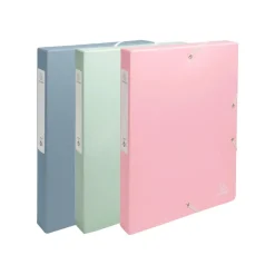 Exacompta - Boîte de Classement Dos 25mm - Carton Recyclé 600g/m² - Autentik - Couleurs Assorties