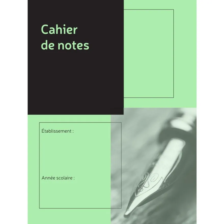 Exacompta - Cahier de notes pré-imprimées - pour 36 élèves - A4