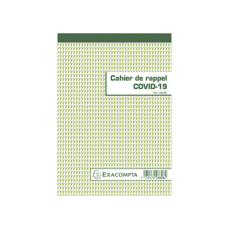 Exacompta - Cahier de rappel COVID-19