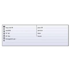 Exacompta - Carnet broché de messages téléphoniques - 50 dupli - 29,7 x 14,8 cm