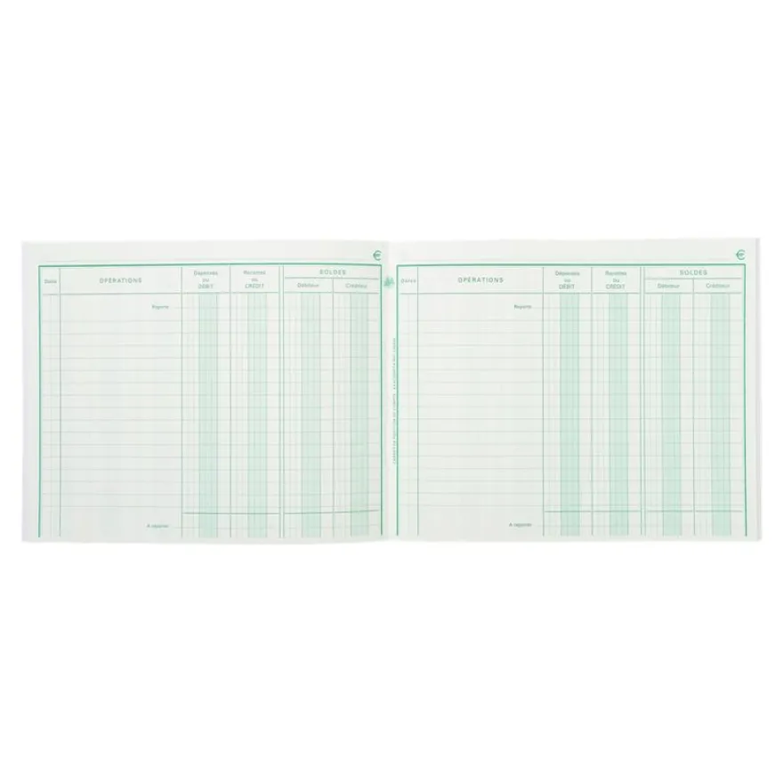 Exacompta - Carnet de Position de compte - 16 x 19,5 cm - 40 pages