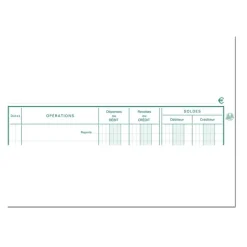 Exacompta - Carnet de Position de compte - 16 x 19,5 cm - 40 pages