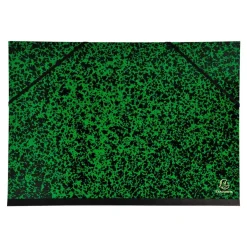 Exacompta - Carton à dessin à élastiques - 32 x 45 cm - vert