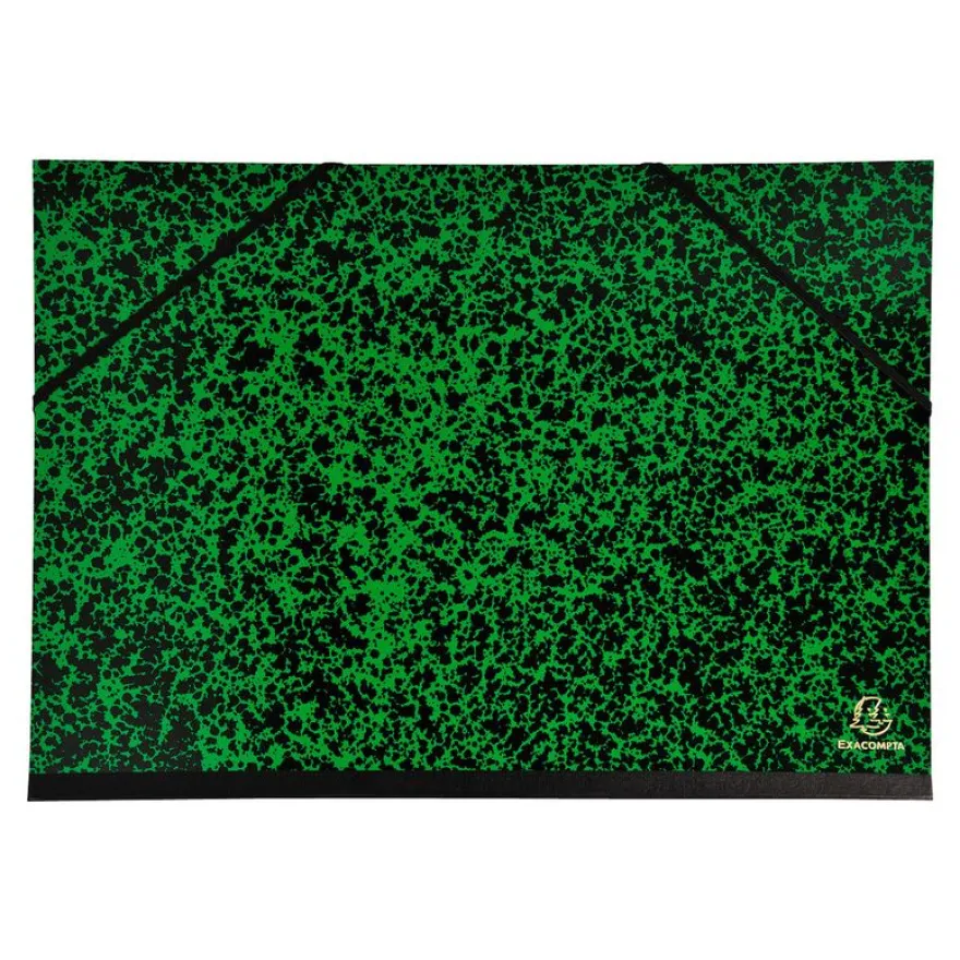 Exacompta - Carton à dessin à élastiques - 32 x 45 cm - vert