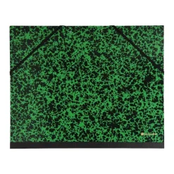 Exacompta - Carton à dessin à élastiques - 26 x 33 cm - vert