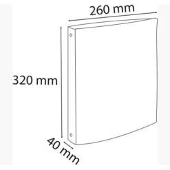 Exacompta - Classeur 4 anneaux - Dos 40 mm - A4 - pour 275 feuilles - disponible dans différentes couleurs
