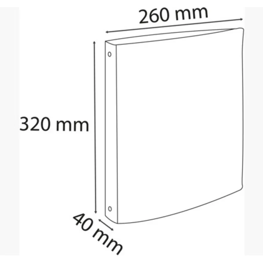 Exacompta - Classeur 4 anneaux - Dos 40 mm - A4 - pour 275 feuilles - disponible dans différentes couleurs