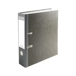Exacompta - Classeur à levier - Dos 70 mm - A4 - pour 550 feuilles - gris marbré avec dos gris