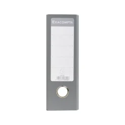 Exacompta - Classeur à levier à l'italienne - Dos 70 mm - A4 horizontal - pour 550 feuilles - gris marbré avec dos gris