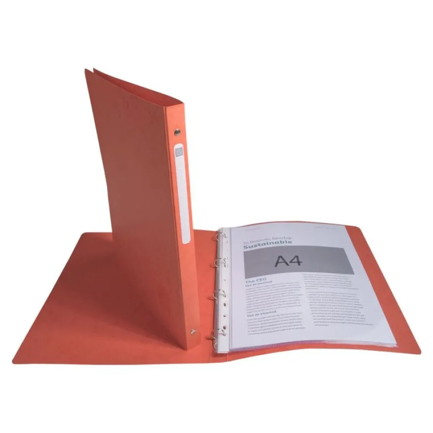 Exacompta - Classeur carte lustrée souple 4 anneaux - A4 - pour 100 feuilles - disponible dans différentes couleurs