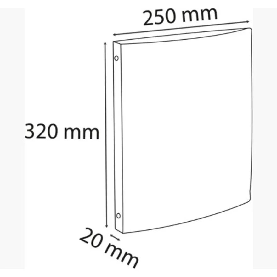 Exacompta - Classeur souple - 4 Anneaux 15 mm - Carte lustré néo déco - Disponible dans différentes couleurs