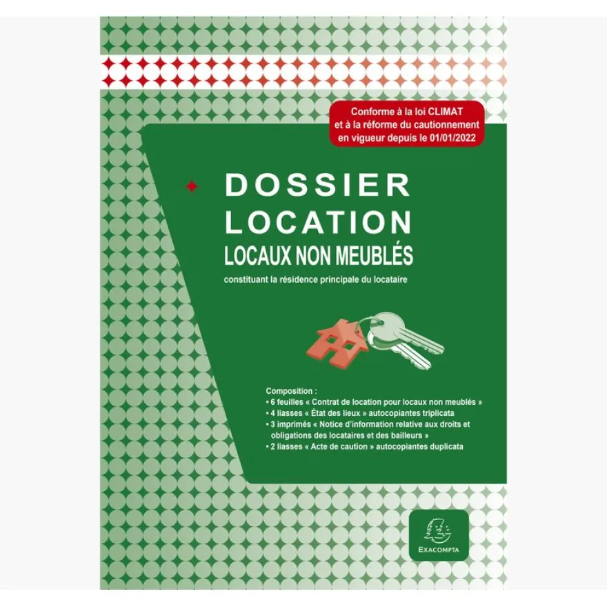 Exacompta - Dossier de location pour logement non meublé