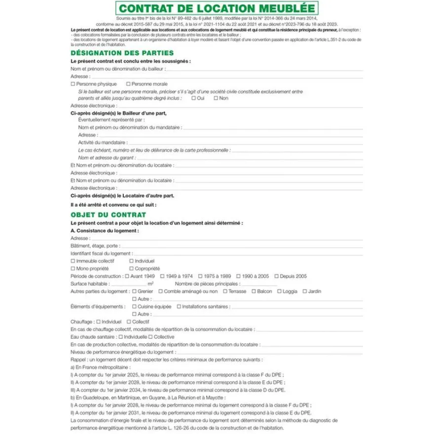 Exacompta - Dossier de location meublée