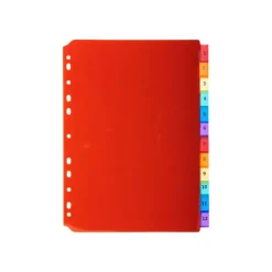 Exacompta - Intercalaire personnalisable 12 positions - A4 - polypropylène coloré