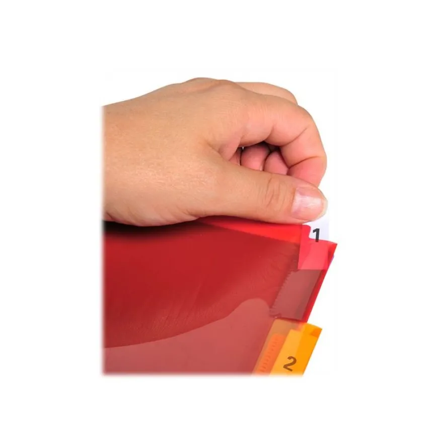 Exacompta - Intercalaire personnalisable 8 positions - A4 - polypropylène coloré