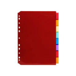 Exacompta - Intercalaire personnalisable 8 positions - A4 - polypropylène coloré