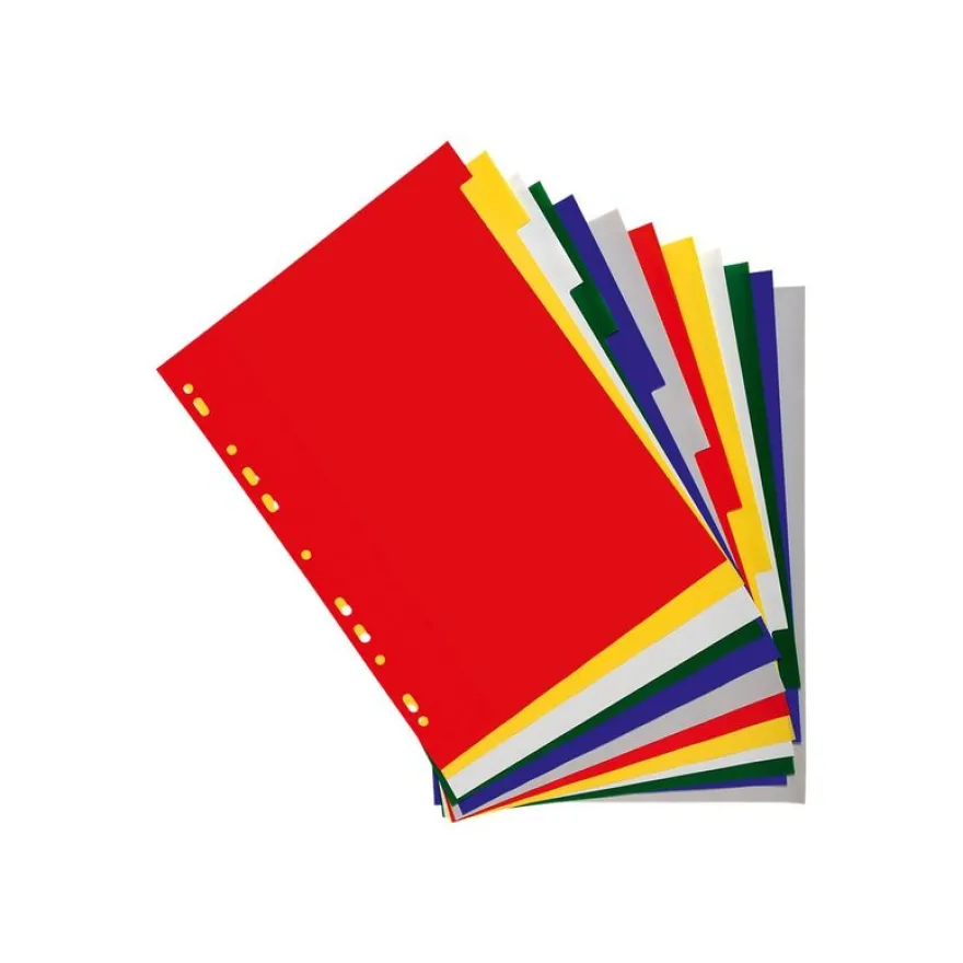 Exacompta - Intercalaires 12 positions - A4 - polypropylène coloré