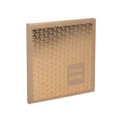 Exacompta - Livre d'or 140 pages tranche or - 21x19cm - PALMYRE nude ass