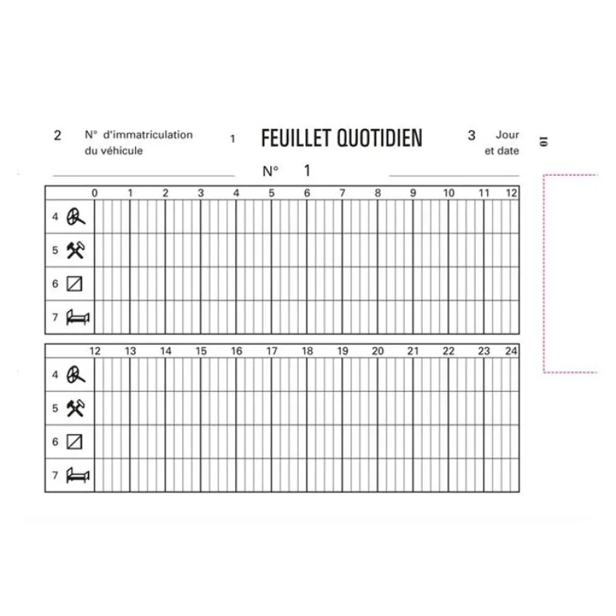 Exacompta - Livret individuel de contrôle pour conducteurs et convoyeurs de véhicules routiers - 14,8 x 10,5 mm