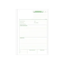 Exacompta - Manifold Bordereau d'intervention - 50 dupli - A4