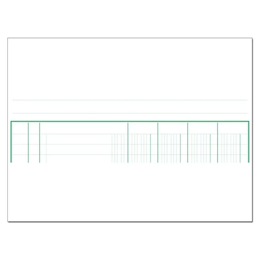 Exacompta - Manifold Carnet 4 colonnes - 50 dupli - A4