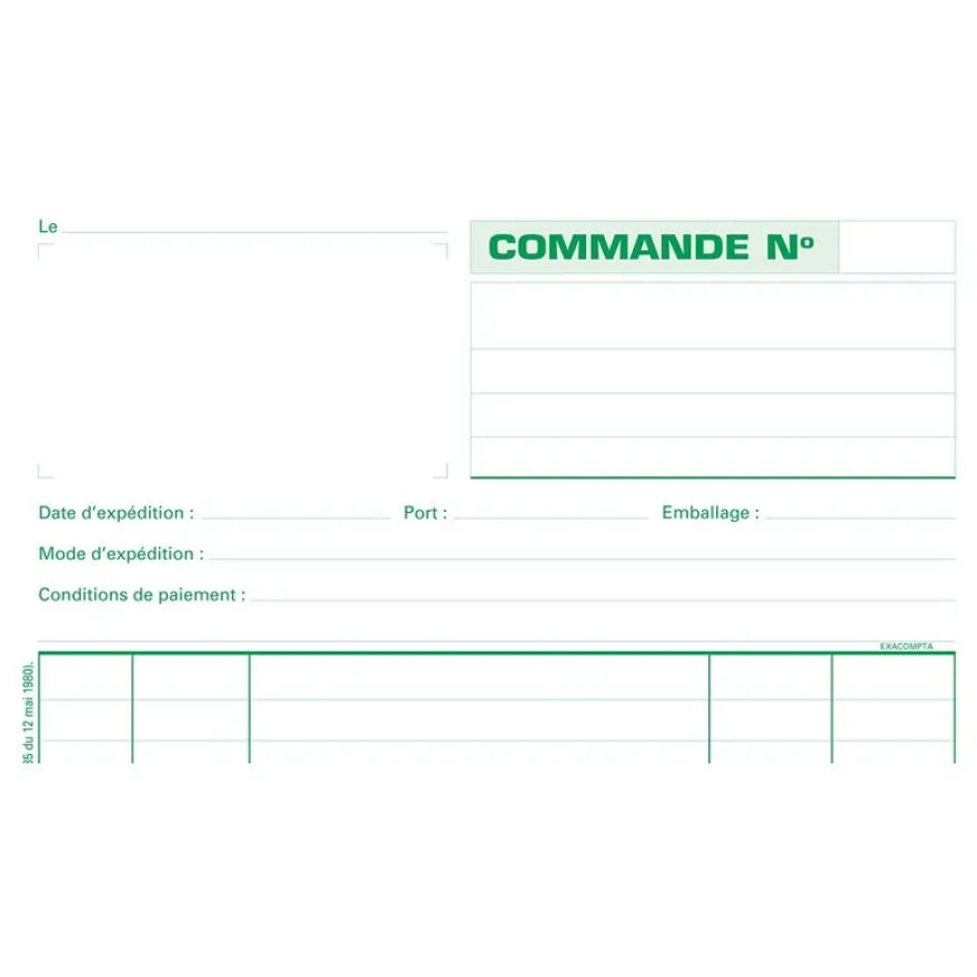 Exacompta - Manifold Carnet de commandes - 50 tripli - 21 x 18 cm