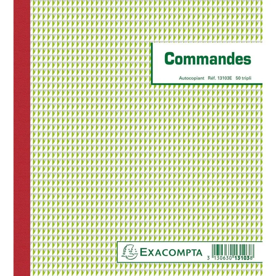 Exacompta - Manifold Carnet de commandes - 50 tripli - 21 x 18 cm