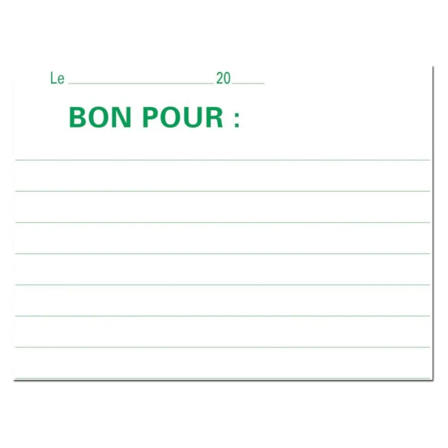 Exacompta - Manifold Carnet Bon pour - 50 dupli - 10,5 x 13,5 cm