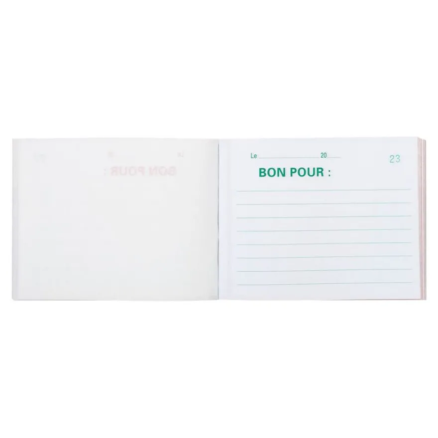 Exacompta - Manifold Carnet Bon pour - 50 dupli - 10,5 x 13,5 cm