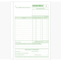 Exacompta - Manifold Carnet de factures pour micro-entrepreneurs - 50 dupli - 21 x 14,8 cm