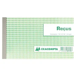 Exacompta - Manifold Carnet de reçus - 50 dupli - 11 x 18 cm