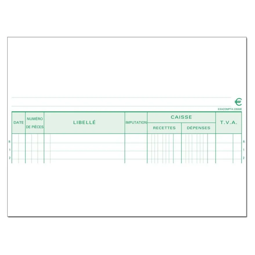 Exacompta - Manifold Carnet de caisse - 50 dupli - A4