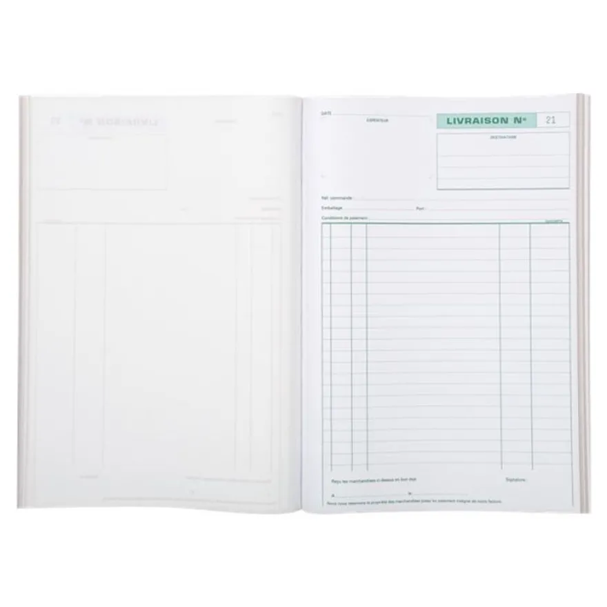 Exacompta - Manifold Carnet de livraisons - 50 tripli - A4