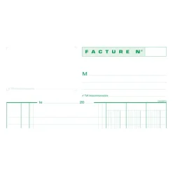 Exacompta - Manifold Carnet de factures - 50 dupli - A4