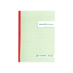 Exacompta - Manifold Carnet de devis/offre de prix - 50 tripli - A4