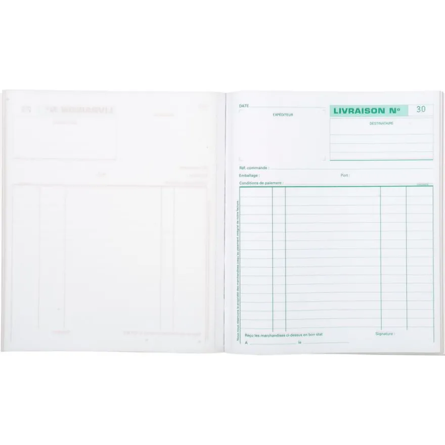 Exacompta - Manifold Carnet de livraisons - 50 dupli - 18 x 21 cm