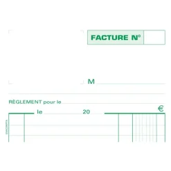 Exacompta - Manifold Carnet de factures - 50 dupli - 21 x 13,5 cm