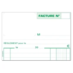 Exacompta - Manifold Carnet de factures - 50 dupli - 21 x 13,5 cm