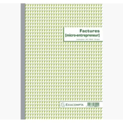 Exacompta - Manifold Carnet de factures pour micro-entrepreneurs - 50 dupli - A4