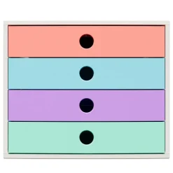 Exacompta - Module de classement FiliBox 4 tiroirs Candy Tidy - 348x284x234 mm