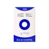 Exacompta - Pack de 100 Fiches Bristol - 12,5 x 20 cm - unies - non perforées - blanc