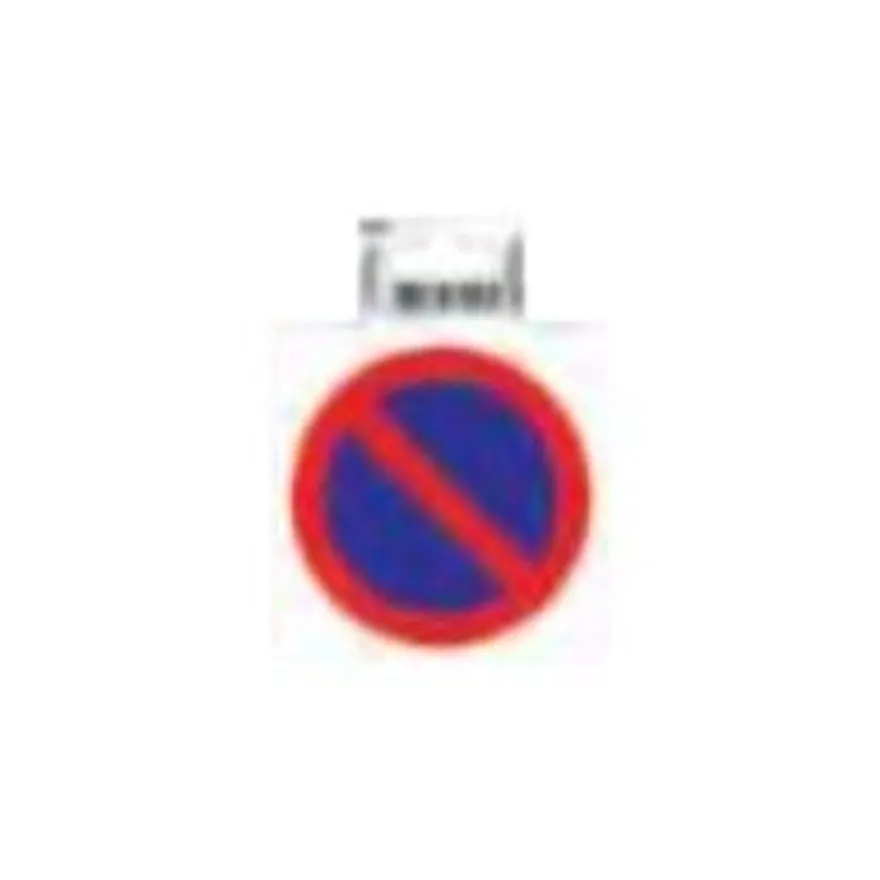 Exacompta - Panneau de signalisation adhésif - Défense de stationner - 10 cm de diamètre