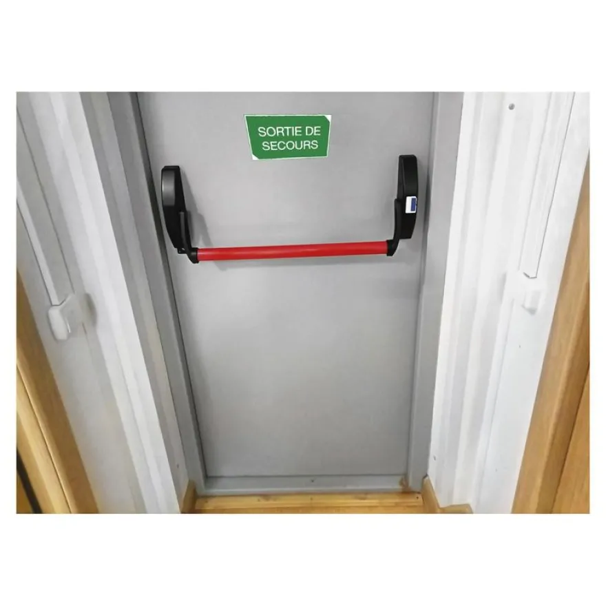 Exacompta - Panneau de signalisation adhésif - Sortie de secours - 200 x 110 mm - vert