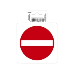 Exacompta - Panneau de signalisation adhésif - Entrée interdite - 10 cm de diamètre