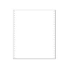 Exacompta - Papier listing blanc - 1000 feuilles 240 mm x 11" - bandes Caroll détachables - microperforations 4 côtés