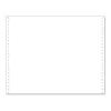 Exacompta - Papier listing blanc - 2000 feuilles 380 mm x 12" - bandes Caroll détachables - 1 pli