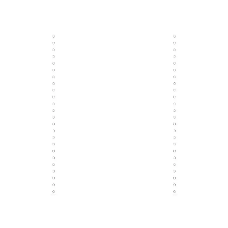 Exacompta - Papier listing blanc - 2000 feuilles 240 mm x 12" - bandes Caroll détachables - microperforations 4 côtés - 80gr