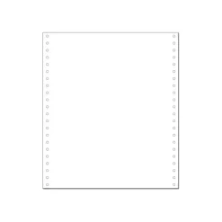 Exacompta - Papier listing blanc - 2000 feuilles 240 mm x 11" - 1 pli bandes Caroll détachabables