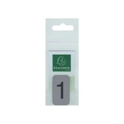 Exacompta - Pictogramme - Chiffre 1 - 25 x 44 mm - aluminium brossé