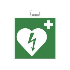 Exacompta - Pictogramme - défibrillateur - 200 x 200 mm - vert